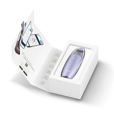 Мікрострумовий скрабер для шкіри та усунення чорних точок GESKE MicroCurrent Skin Scrubber&Blackhead Remover 9в1 purple