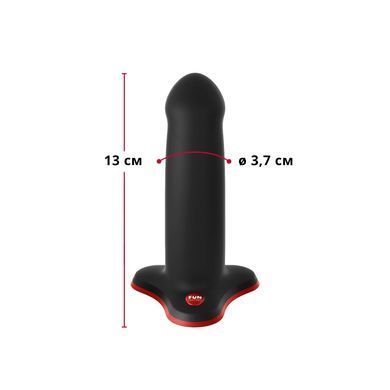 Фаллоимитатор Fun Factory AMOR Black, длина 14,6 см, диаметр 3,7 см, изогнутый