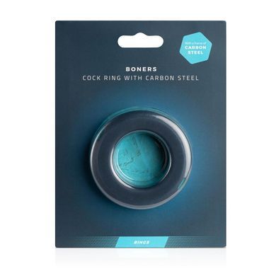 Эрекционное кольцо Boners Cock Ring With Steel Core, стальные вставки, внутренний диаметр 3,7 см