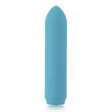 Минивибратор Je Joue - Classic Bullet Vibrator Teal с глубокой вибрацией и фиксацией на палец + подарок косметичка