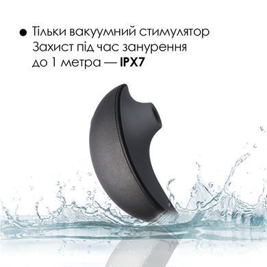Вакуумный клиторальный смарт-стимулятор Svakom Pulse Galaxie Midnight Black, проектор звездного неба