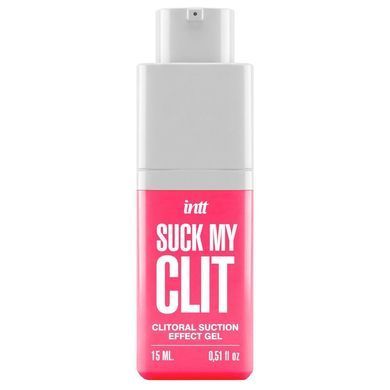 Смоктайзер для клитора Intt Suck My Clit Wild Strawberry (15 мл), клубника, гель с эффектом посасывания