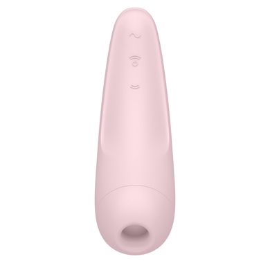 Вакуумный клиторальный стимулятор Satisfyer Curvy 2+ Pink с управлением через интернет