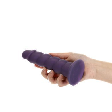Фаллоимитатор Fantasy by Addiction Unicorn Dildo 7&rdquo; Purple, вибропуля в подарок