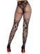 Колготки Leg Avenue Dahlia Lace Tights with Net Thigh Detail One Size
