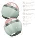 Кульковий масажер з рожевим кварцом GESKE SmartAppGuided Rose Quartz Depuffing Sphere 7in1 green