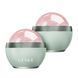 Кульковий масажер з рожевим кварцом GESKE SmartAppGuided Rose Quartz Depuffing Sphere 7in1 green