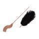 Щекоталка с металлическим флоггером Rosy Gold - Feather Tickler & Whip
