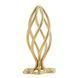 Анальная пробка LOCKINK SEVANDA Hollow Spiral Golden Metal Anal Plug - S size