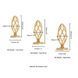 Анальная пробка LOCKINK SEVANDA Hollow Spiral Golden Metal Anal Plug - S size