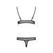 Комплект белья Passion ERZA SET L/XL, black, лиф и трусики