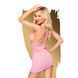 Сорочка с воротником халтером и стрингами Penthouse - Sweet&Spicy Rose L/XL