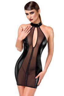 Платье Noir Handmade F370 Luxuria Crystal Sheer Mini Dress L