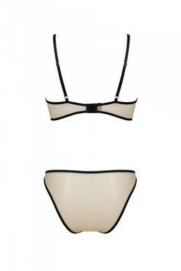 Комплект Passion LORINA SET, S/M, beige, бюстгальтер и трусики