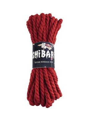 Хлопковая веревка для Шибари Feral Feelings Shibari Rope, 8 м красная