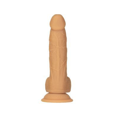 Фаллоимитатор ADDICTION Dual Density Silicone Dildo Caramel 8&Prime;, присоска, диаметр 4,3 см, вибропуля