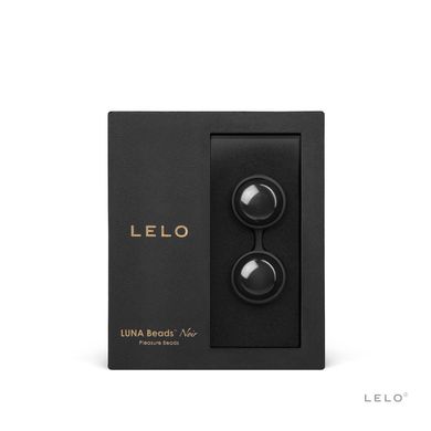 Вагинальные шарики LELO Luna Beads Noir Black, смещенный центр тяжести, диаметр 2,9 см, 2х37 г