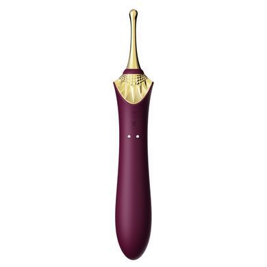 Мультифункциональный вибратор Zalo &mdash; Bess 2 Velvet Purple, 4 насадки, подогрев