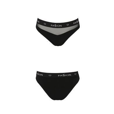 Трусики с прозрачной вставкой Passion PS006 PANTIES XL, black
