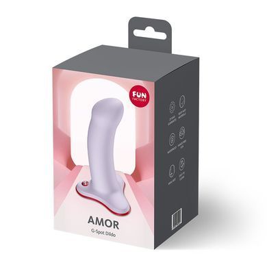 Фаллоимитатор Fun Factory AMOR Purple, длина 14,6 см, диаметр 3,7 см, изогнутый