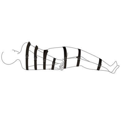 Ремни для бондажа Art of Sex - BDSM Bondage Black Night Simple