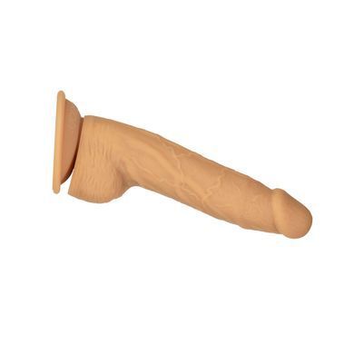 Фаллоимитатор ADDICTION Dual Density Silicone Dildo Caramel 8&Prime;, присоска, диаметр 4,3 см, вибропуля