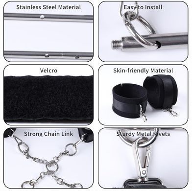 БДСМ-набор LOCKINK YEAHWOW Door Swing & Leg Spreader Bondage set