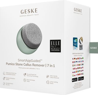 Набор для ухода за стопами GESKE Pumice Stone Callus Remover 7в1 green