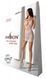 Ажурное мини-платье на тонких бретелях Passion BS096 One Size, white, плетение на груди