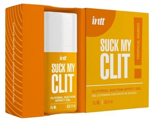 Смоктайзер для клитора Intt Suck My Clit Tropical Mango (15 мл), манго, гель с эффектом посасывания