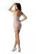 Ажурное мини-платье на тонких бретелях Passion BS096 One Size, white, плетение на груди