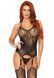 Эротический бодистокинг Leg Avenue Jacquard net Black, имитация чулок, открытый доступ, one size