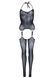 Эротический бодистокинг Leg Avenue Jacquard net Black, имитация чулок, открытый доступ, one size