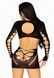 (SALE) Leg Avenue Long sleeve cut out mini dress Black O/S