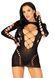 (SALE) Leg Avenue Long sleeve cut out mini dress Black O/S