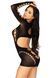 (SALE) Leg Avenue Long sleeve cut out mini dress Black O/S