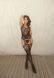 Эротический бодистокинг Leg Avenue Jacquard net Black, имитация чулок, открытый доступ, one size
