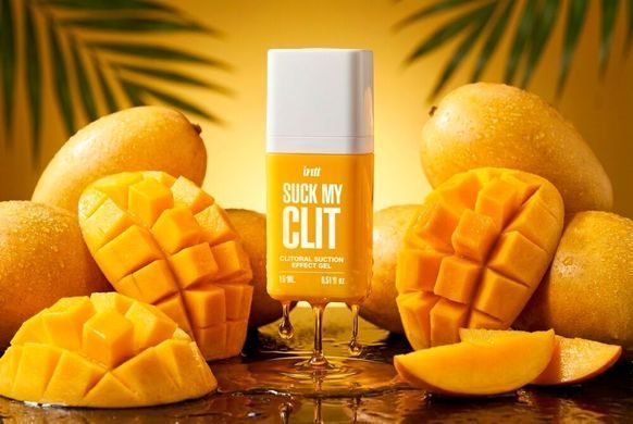 Смоктайзер для клитора Intt Suck My Clit Tropical Mango (15 мл), манго, гель с эффектом посасывания