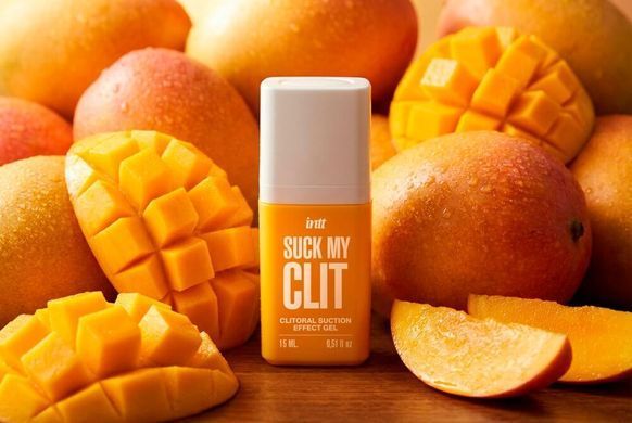 Смоктайзер для клитора Intt Suck My Clit Tropical Mango (15 мл), манго, гель с эффектом посасывания
