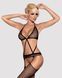 (SALE) Сітчастий бодістокінг з імітацією топа, пояса та панчохи Obsessive Bodystocking N108 S/M/L, чорний,