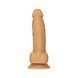 Фаллоимитатор ADDICTION Dual Density Silicone Dildo Caramel 8&Prime;, присоска, диаметр 4,3 см, вибропуля