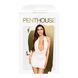 Мини-платье Penthouse - Heart Rob White XL, хомут, глубокое декольте, миниатюрные стринги