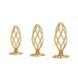 Анальная пробка LOCKINK SEVANDA Hollow Spiral Golden Metal Anal Plug - M size