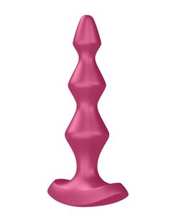 Анальный стимулятор-бусины с двумя моторами Satisfyer Lolli-Plug 1 (Berry)