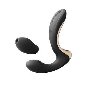Вібратор-пульсатор з вакуумною насадкою Zalo &ndash; Talis G-Spot PulseWave Vibrator Obsidian Black