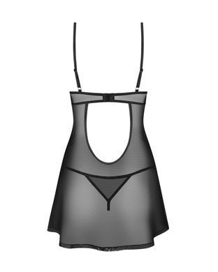 Сорочка Obsessive Euridia chemise & tanga XL/2XL