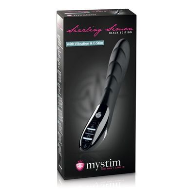 Вибратор с электростимуляцией Mystim Sizzling Simon eStim Black, миостимулятор