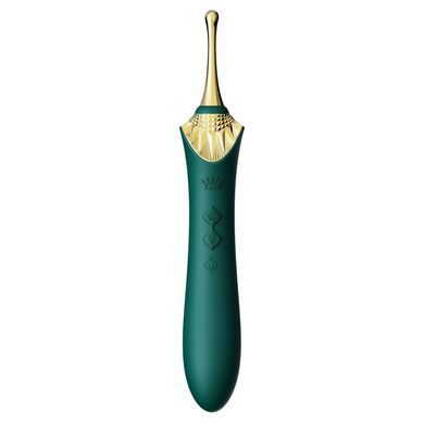 Мультифункциональный вибратор Zalo &mdash; Bess 2 Turquoise Green, 4 насадки, подогрев