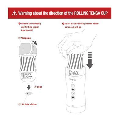 Автоматический мастурбатор Tenga VACUUM GYRO ROLLER SET, ротация и вакуум, совместим с Tenga Cup