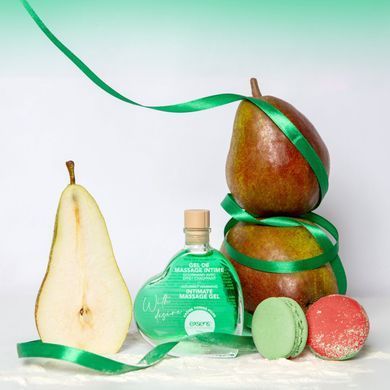 Массажный гель EXSENS With Desire Apple Pear 50 мл разогревающий, без сахара, съедобный